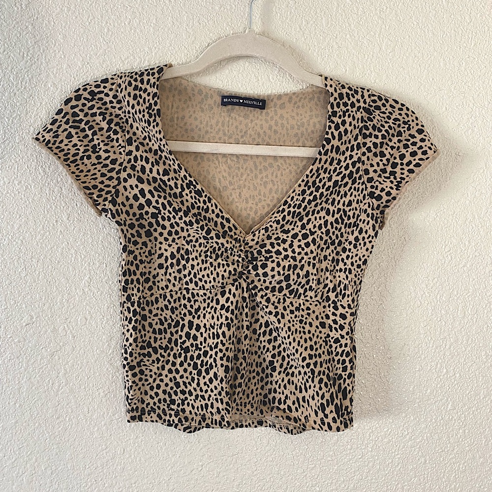 Brandy Melville Cheetah Gina Top Small